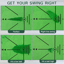 Golf Training Mat, LIBERRWAY Golf Mat Analysis Swing Path with 1 Replacement, Outdoor/Indoor Golf Swing Trainer Portable Golf Practice Mat for Improving Swing Accuracy and Distance