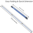 LICQIC Golf Alignment Stick, 2 Pcs Golf Alignment Sticks Swing Trainer Tool, Collapsible Alignment Stick Golf Training Aid with Clear Tube Case for Aiming, Putting, Posture Corrector (Blue)