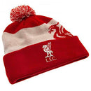 Liverpool FC Red & White Ski Bobble Hat – Official Knitwear