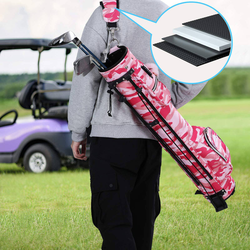 Sunday Golf Bag with Stand, Golf Carry Bag with Travel Shoulder, Lightweight Golf bag for Men Women, Golf Stand Bag