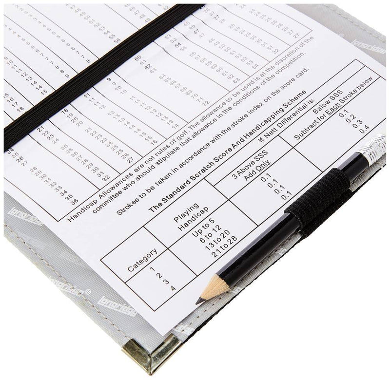 Longridge Deluxe Golf Scorecard Holder - Black