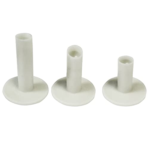 Longridge Rubber Golf Driving Range Tee (Pack of 3) - White