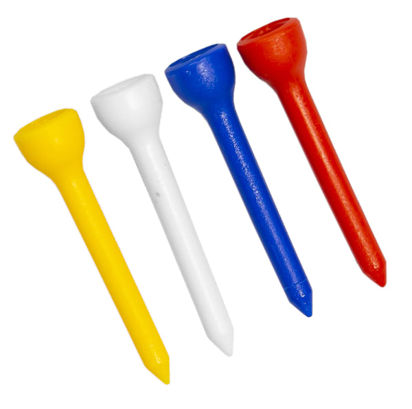 Longridge t Long Plastic Golf Tees 50MM PACKS (20 PCS)