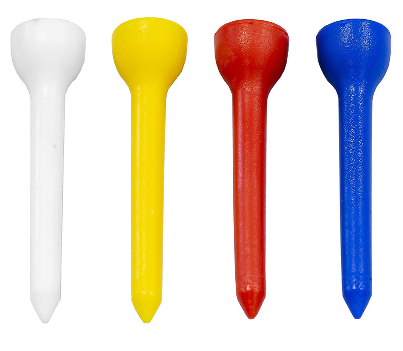 Longridge t Long Plastic Golf Tees 50MM PACKS (20 PCS)