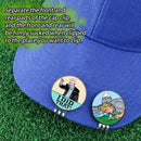 Funny Golf Hat Clip & Ball Marker Set – Pack of 2 for Men & Women