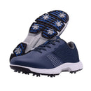 LZQpearl Men’s Four-Season Waterproof Golf Shoes – Blue - Spiked