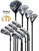MacGregor VIP Men’s Graphite Golf Set with Cart Bag – Navy/Red