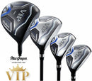 MacGregor VIP Men’s Graphite Golf Set with Cart Bag – Navy/Red