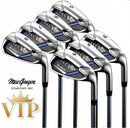 MacGregor VIP Men’s Graphite Golf Set with Cart Bag – Navy/Red
