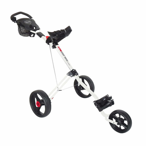 Masters Golf - 5 Series 3 Wheel Push Trolley - White