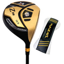 MAZEL Titanium Golf Driver for Men,Golden Z35 Driver Golf Clubs with Cup Face, Graphite Shaft,460CC for Right Handed Golfer