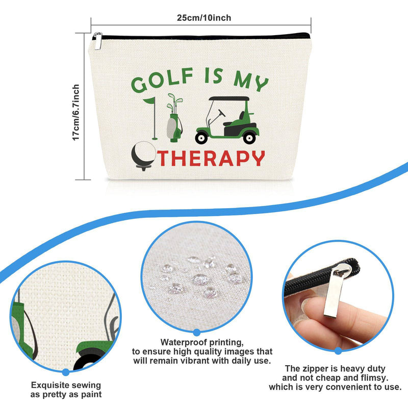 Golf Gifts Lady Golf Cosmetic Bags Golf Lover Gifts Golf Player Gifts Golfer Makeup Bag Golf Team Gifts for Girls Women Golf Accessories Gifts Golfing Gifts Christmas Birthday Gifts Travel Make Up Bag