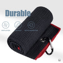Mile High Life Golf Towel | Tri-fold Waffle Towels | Premium Microfiber Fabric | wiith Heavy Duty Carabiner Clip