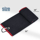 Mile High Life Golf Towel | Tri-fold Waffle Towels | Premium Microfiber Fabric | wiith Heavy Duty Carabiner Clip