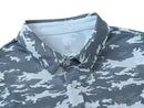 MoFiz Men's Short Sleeve Polo Shirts Casual Golf Work Top Moisture Wicking Sports Fitness Hiking Polo T-Shirts Camo Grey