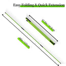 MoKo Golf Alignment Stick, 2 Pack Swing Trainer Tool, 48" Collapsible Alignment Stick Golf Training Aid for Aiming, Putting, Posture Corrector, Golf Practice Sticks with Clear Tube Case, Green