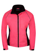 Mountain Warehouse Adrenaline Womens Waterproof Jacket - Breathable Ladies Coat, Taped Seams, Reflective Trims Rain Jacket, Pink