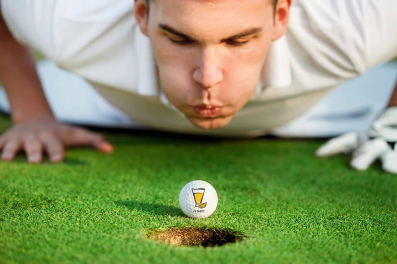 Mullygan Novelty Golf Balls, Funny Golf Gift for Men, Drinking and Pub Golf (Sleeve of 3 Balls)