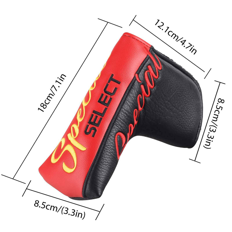 mytag Golf Blade Putter Head Covers for 2020 Scotty Cameron Special Select Newport Squareback Fastback Putters (Strong Magnetic)