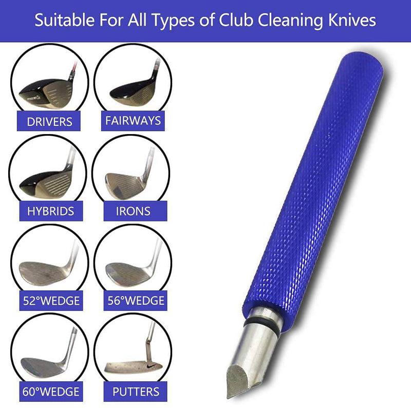 Namvo Golf Club Groove Sharpener Tool Golf Club Grooving Sharpening Cleaner Cleans with Removed Sediment in the Groove