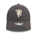 Manchester United Stretch Fit Cap - New Era 39Thirty - Charcoal
