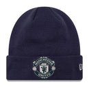 Manchester United Rubber Logo Cuff Beanie – Navy by New Era