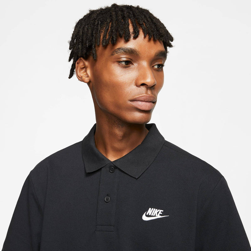 NIKE Men's M Nsw Ce Matchup Pq Polo Shirt, Black/(White)