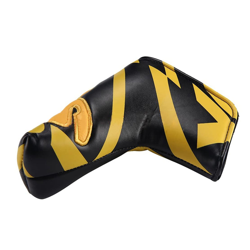 Nvanvmm Golf Club Blade Putter Cover Headcover with PU Leather Closure,Yes Patterned Golf Accessories