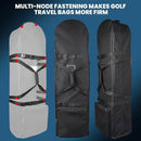 OBEISN Foldable Golf Travel Bag with Wheels – Black