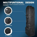 OBEISN Foldable Golf Travel Bag with Wheels – Black