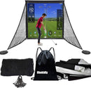 Obokidly Golf Simulator Impact Screen with Sandbags
