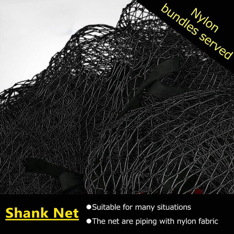 Obokidlyamor 2PCS Shank Net Golf with Two Sandbags+Golf Screen Bag+10pcs Grommet Ropes for Golf Hitting Nets Frame Simulator Impact Screen Sand Bags Side Net (2 PCS Shank Nets)