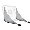 Obokidlyamor 2PCS Shank Net Golf with Two Sandbags+Golf Screen Bag+10pcs Grommet Ropes for Golf Hitting Nets Frame Simulator Impact Screen Sand Bags Side Net (2 PCS Shank Nets)