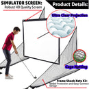 Obokidlyamor Golf Impact Screen & Shank Net for Simulator Setups
