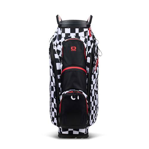 OGIO All Elements Silencer Waterproof Cart Bag, Warped Checkers