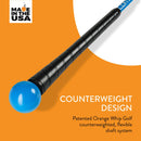 Orange Whip Compact Golf Swing Trainer Aid for Improved Rhythm, Flexibility, Balance, Tempo, and Strength |Orange|35.5"