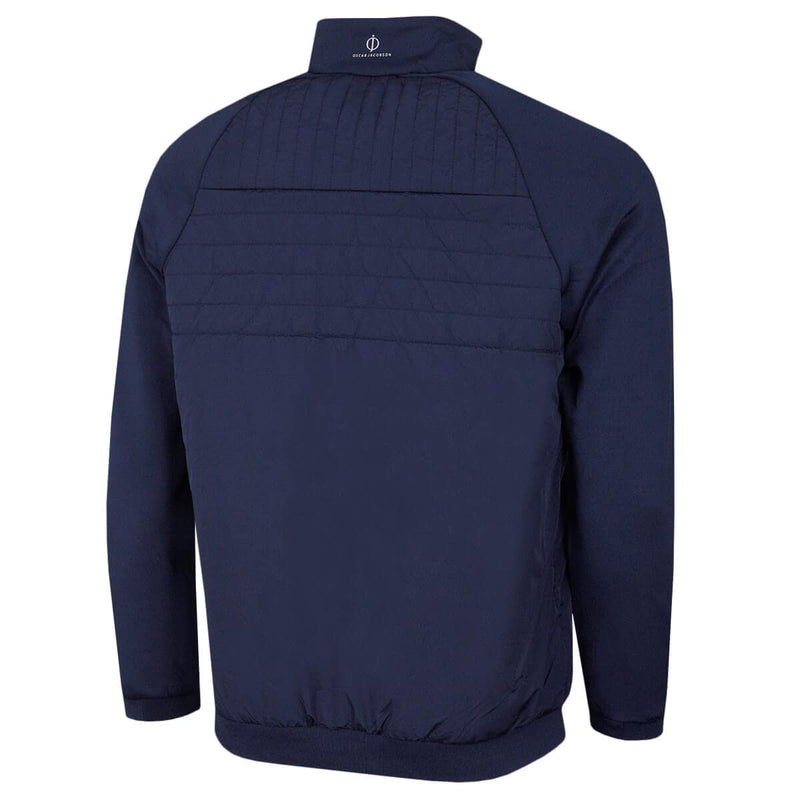 Oscar Jacobson Mens Harrington Padded Thermal Golf Jacket - Navy