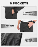 Outdoor Ventures Men's Packable Rain Suit Lightweight Rainwear Waterproof Jacket and Trouser Set, Black