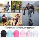 Baseball Cap for Women Ponytail Cap Criss Cross, Adjustable Quick Dry Ladies Ponytail Baseball Cap, Mesh Washed Casual Messy Bun Ponycap Breathable Sun Hat for Summer Outdoor Sport Pink