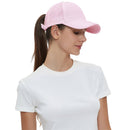 Baseball Cap for Women Ponytail Cap Criss Cross, Adjustable Quick Dry Ladies Ponytail Baseball Cap, Mesh Washed Casual Messy Bun Ponycap Breathable Sun Hat for Summer Outdoor Sport Pink