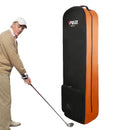 Penlimly Foldable Golf Travel Bag with Wheels – Orange