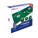 PGA Tour 6ft Putting Mat with Collapsible Putter & Alignment Guide Golf Ball, green