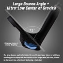 PGM Right Handed Wedge - 72 Degrees Premium Sand Wedge, Lob Wedge for Men & Women - CNC Textured - Bunker Buster Escape Bunkers and Save Strokes Around The Green-High Loft Golf Club