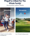 Phigolf Smart Home Golf Simulator with Swing Trainer