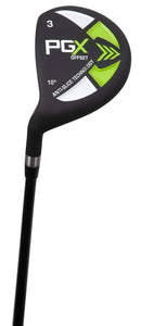 Pinemeadow Golf PGX Offset Golf Fairway Woods (Left Hand, Graphite, Regular, 3 Wood/16°)