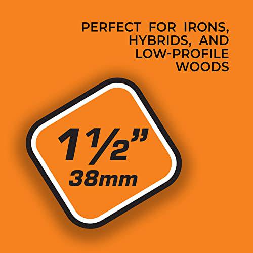 PTS Men's Wooden Pride Professional Tee System Mini Tee 1 2 Inch 90 Count White , ORANGE, 38 mm UK