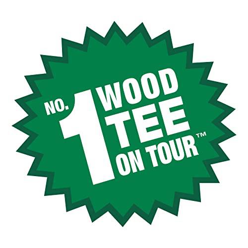 PTS Unisex Golf Wooden Tees 2 3 4 bag of 100 Tees, 100, Tees UK