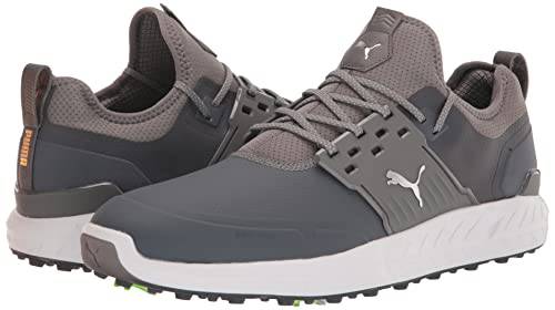 PUMA Men's Ignite Articulate Golf Shoe, Quiet Shade Silver/Quiet Shade