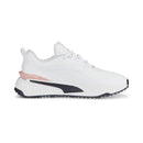 PUMA Women's GS-Fast WMNS Golf Shoe, White-Navy Blazer-Flamingo Pink