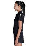 PUMA Women's teamLIGA Sideline Polo W Shirt, Puma Black-puma White